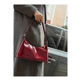 Grandcollection Raby Model Cherry Red Bordo Rugan Baget Omuz Çanta