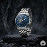 Grande Amor Kuyumculuk Open Heart Lacivert Safir Camlı Otomatik Erkek Saat Modeli - (No Color)