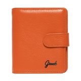 Grande Gerçek Deri Kadın Cüzdanı Hakiki Deri Küçük Boy - Orange