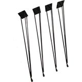 Grande Home İzmir Kütük ve Ahşap Metal Zigon Sehpa Ayağı - 48 cm
