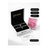 GrandeAccessory 2'li Harfli Çelik Bileklik Ve Love Flowers Çiçek Sevgililer Gününe Özel