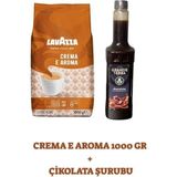 GRANDETERRA Crema E Aroma 1000 gr + Grande Terra Çikolata Şurubu 750 ml - 1 kg