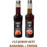 GRANDETERRA Crema E Aroma 1000G + Grande Terra Çikolata & Vanilya Şurubu (2 x 750 Ml) Seti - 1 kg