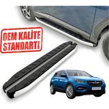 Grandland x Alyans Araca Özel Yan Basamak 2018 2019 2020 2021 - Siyah - Beyaz