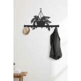 Grandmix Bitki Silüeti Metal Duvar Askılığı Modern Antre Vestiyer Askılığı - 60x38