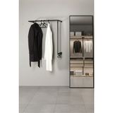 Grandmix Duvara Monte Metal Köşe Elbise Askılığı 80X80 cm - Siyah
