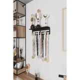 Grandmix Kupa Raflı Madalya Askılığı Kupa Tasarımlı Metal Madalya Askısı ve Kupa Standı 15x35x10 cm
