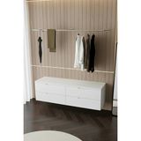 Grandmix Metal Duvara Monte Elbise Askısı Minimalist Portmanto Askılığı 145X25 cm - Gümüş