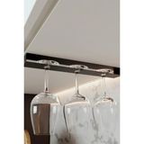 Grandmix Metal Kadeh Askısı Dolap Altı Şarap Bardağı Düzenleyici 33 cm - Siyah - 33X5