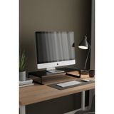 Grandmix Metal Monitör Yükseltici Stand Masaüstü Düzenleyici Laptop Standı 50X25 cm - 30x25 - Siyah