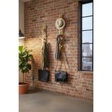 Grandmix Modern Duvara Monte Metal Vestiyer Portmanto Minimalist Tasarım Elbise Şapka Askısı - 60x15 - Altın