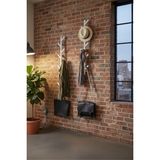 Grandmix Modern Duvara Monte Metal Vestiyer Portmanto Minimalist Tasarım Elbise Şapka Askısı - 60x15 - Beyaz