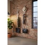 Grandmix Modern Duvara Monte Metal Vestiyer Portmanto Minimalist Tasarım Elbise Şapka Askısı - 60x15 - Gümüş