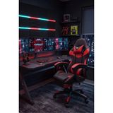 Grandmix Profesyonel Oyuncu Koltuğu Geriye Yatabilen Gaming Sandalyesi 5 Farklı Renk Seçeneği - Kırmızı
