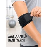 Grandor Golfçü Dirseği Bandajı Spor ve Günlük Kullanım Için Dirsek Bandı - Renkli - Standart