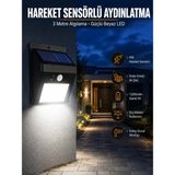 Grandor Solar Güneş Enerji Panelli Sensörlü Lamba Enerji Tasarruflu - Renkli
