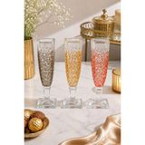 Grandora Renkli Cam Kahve Yanı Sunum Bardağı Seti 6'lı 150 ml - Meşrubat Bardağı, Kadeh, Kokteyl & Ikram Bardağı - 3 Renk - Füme/Amber/Pembe Çok Renkli