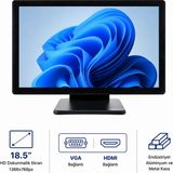 Grandstarr TM185M 18.5'' HD Endüstriyel Dokunmatik Monitör - HDMI ve VGA Haberleşmeli