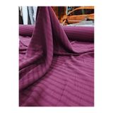 GrandTekstil Gül Kurusu Çizgili Dokuma Kumaş – Yumuşak Dokulu, Hafif Parlak, Elbiselik & Tuniklik 150 cm En”