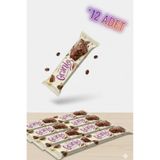 GRANIO Sütlü Çikolata Kaplamalı Tiramisu Aromalı Karamelize Bisküvili Tahıl Bar 40 gr X 12 Adet