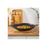 Granit Döküm Saç Kavurma Tavası 34 Cm