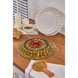 Granit Döküm Tart Kalıbı, Krem, 26 Cm, Dayanıklı ve Şık Tasarım - Seçenek 1 - 1BW-Beyaz
