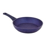 Granit Görünümlü Yapışmaz Alüminyum Pik Döküm Tava, 26 cm, Lüks, Mor