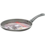 Granit Hamsi Tava Metal Kapak Çelik Sap 28X4CM Gri - Çok Renkli - Standart