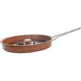 Granit Hamsi Tava Metal Kapak Çelik Sap 32X4CM Kahve - Çok Renkli - Standart