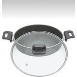 Granit Yanmaz Yapışmaz Basık Karnıyarık Pilav Tenceresi 24CM