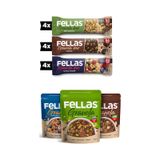 Granola 3'lü Mix Paket + Granola Bar Protein Kaynağı 23 g Karma Kutu 3 x 4 adet