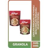 Granola Çikolata Parçacıklı Fındıklı 340 G ve Antep Fıstıklı Beyaz Çikolatalı 300 G - 300 gr