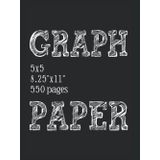 Graph Paper 5X5: 8.25"x11" 550 pages Paperback