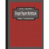 Graph Paper Composition Notebook - 5x5 Quad Ruled | Dark Red, Charcoal, & Black Cover with Inspirational Quote: Grid Paper for Math, Science, Art & ... or Take Notes | 110 Pages, Large 8.5" x 11"