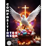 Graph Paper Composition Notebook Quad Ruled 5x5: 120 White Paper Grid Pages Gray 5 Squares per Inch 60 Sheets for School College Student Teacher Class ... Draw Size 8.5”x11” Easter Pigeon Bunny Rood.