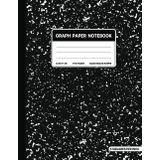 Graph Paper Composition Notebook: Quad Ruled 5x5 Black Marble Pattern. For Students. College, School, Office & Work