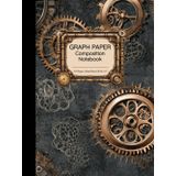 Graph Paper Composition Notebook: Steampunk Design, Quad Ruled 5x5, 8.25 x 11”, 110 Pages | Perfect for Math, Science, STEM, Engineering, Students, Teachers