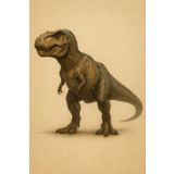 Graph Paper Notebook 5x5 mm – Tyrannosaurus Rex Cover – 100 Pages – 6x9 Inches: Realistic dinosaur-themed notebook with no text – perfect for school, sketching, journaling or as a gift
