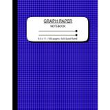 Graph Paper Notebook: Navy Blue Composition Notebook | Large 8.5 x 11 Inches | 100 Pages 5x5 Quad Ruled for School, Office, Math, Science & Creative Projects