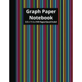 Graph Paper Notebook Rainbow: Grid Paper Notebook, Grid Paper for Math and Science Students, 8.5" x 11" Graph Paper Notebook for Kids, Quad Ruled Paper 5x5