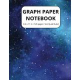 Graph Paper Notebook - Universe Space Matte Cover: High-Quality Grid Paper | Quad Ruled 5x5 | 120 Pages, Large 8.5" x 11" | Ideal for Math, ... Sketching, Planning, and Problem-Solving