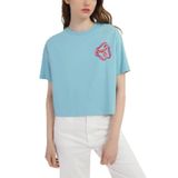 Graphıc Kadın Crop T-Shirt - NF0A823Z Su Yeşili XL