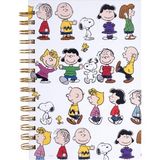 Graphique Peanuts Gang Charles Shultz'un Sevdiği Peanuts karakterli günlük, eğlenceli, uzun ömürlü not defteri, notlar, listeler, tarifler ve daha fazlası için, 160 çizgili sayfa, 15,9 x 21 x 2,5 cm