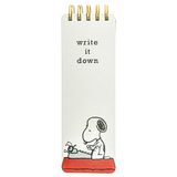 Graphique Peanuts Snoopy Daktilo Muhabir Günlüğü, 150 Çizgili Sayfa, 19,3 cm x 7,6 cm, Taşınabilir Not Defteri
