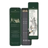 Graphite Aquarelle Suda Çözünür Çizim Kalemi 5`Li Metal Kutu