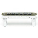 Graphtech Graph Tech PS-8863-C0 ResoMax NV2 String Saver Tune-O-Matic Köprü - 6mm Krom (Profesyonel) | 6mm Büyük Post Uyumu, Hafif