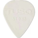 Graphtech PQP-0088-W6 Tusq Pick 0.88 mm White 6 Pack Bright Tone Pena