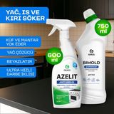 Grass 2'li Set Azelit Yağ Çözücü 600 ml + Bimold Küf Temizleyici 750 ml - 1,35 kg
