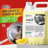GRASS Azelit Profesyonel Yağ ve Kireç Sökücü Konsantre (5 Lt) - Endüstriyel Mutfak, Restoran, Otel Temizliği için