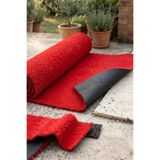 Grass Dekoratif Suni Çim Halı Balkon Bahçe Teras İç Dış Mekan Kırmızı Yapay Çim Halı 7 mm Kırmızı 120 x 800